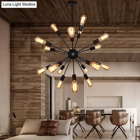 Vintage Industrial Pendant Light 12/16/18/20 Head Sputnik Lamp