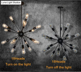Vintage Industrial Pendant Light 12/16/18/20 Head Sputnik Lamp
