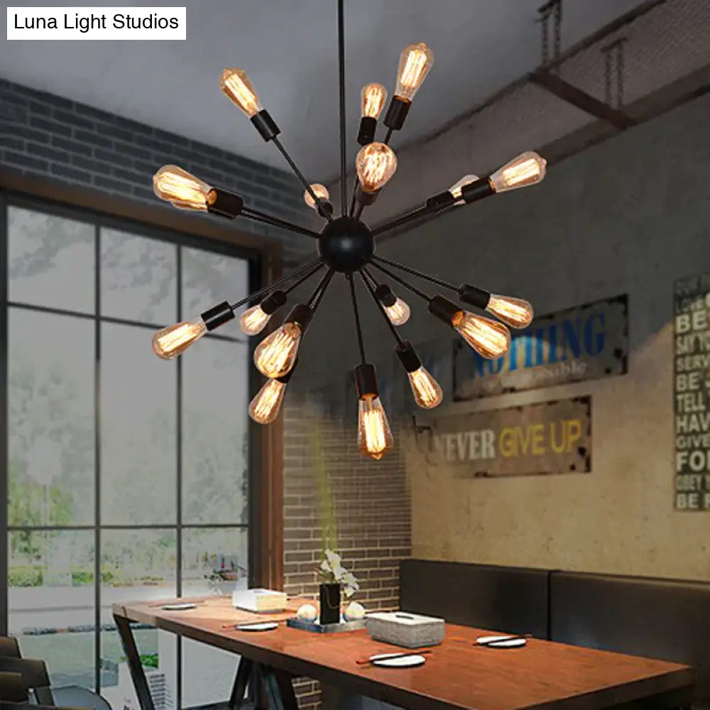 Vintage Industrial Pendant Light 12/16/18/20 Head Sputnik Lamp