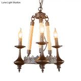 Vintage Industrial Pendant Light With Exposed Bulbs - 3/6 Heads Metal Ceiling Fixture For Living