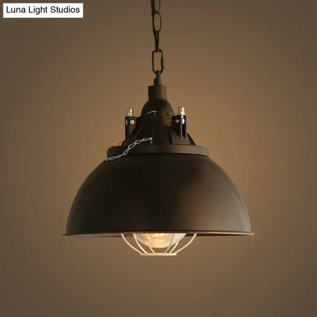 Vintage Iron Pendant Ceiling Light With Conical Shade - Perfect For Restaurants