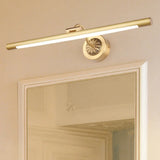 Vintage Led Wall Sconce - Black/Gold Finish Tubular Design Acrylic And Metal 17/22 Diameter Gold /