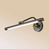 Vintage Metal Led Wall Mount Vanity Mirror Light With Adjustable Tube Black / 29.5 Natural