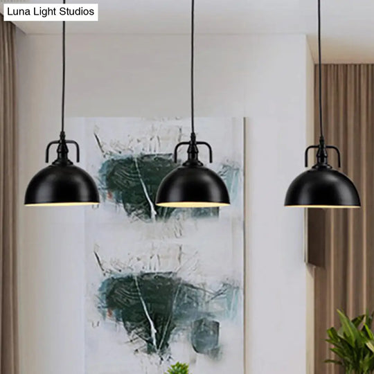 Vintage Single-Bulb Metallic Pendant Light Fixture For Restaurants