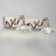 Vintage Style Crystal Vanity Wall Lamp In Gold Finish With 2/3/4 Clear Heads 13/18 Wide / 13