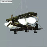 Vintage-Style Glider Kindergarten Metal Chandelier In Antique Brass

Note: Seo Is Important So Its