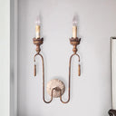 Vintage Style Metal Wall Lamp With Rustic Exposed Bulbs - Indoor Sconce Light Fixture 2/3 Lights 2 /