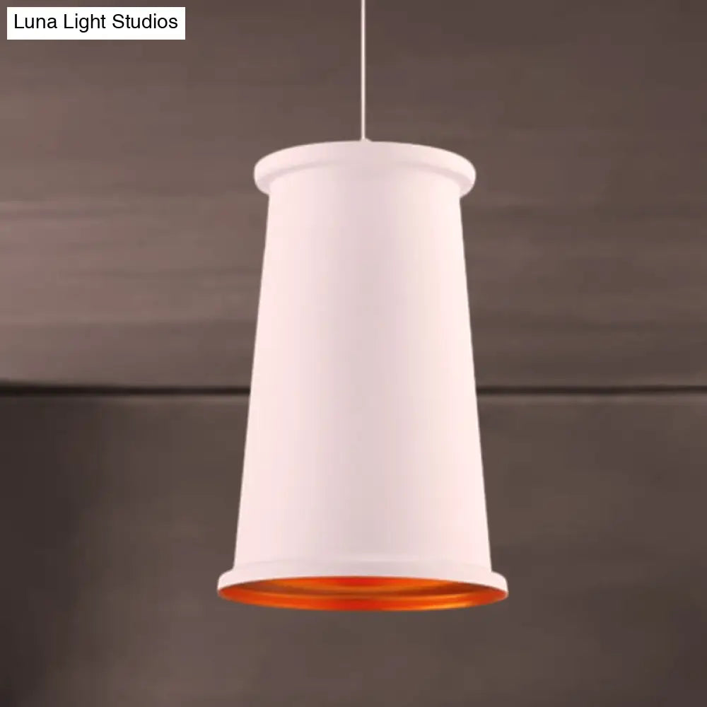 Vintage Style Pendant Light With Metal Shade | 1 Bulb Suspension Lighting For Dining Room In