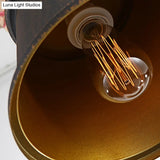 Vintage Style Pendant Light With Metal Shade | 1 Bulb Suspension Lighting For Dining Room In