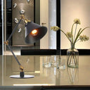 Vintage Stylish Conical Table Lamp With Metallic Shade Ideal For Study Rooms - 1 Head Black/Brass