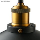 Vintage Stylish Saucer Wall Light With Extendable Arm - 1 Head Metal Mount Black