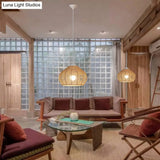 Waterdrop Pendant Light With Minimalist Design And Hemp Rope - Ideal For Bedside Lighting