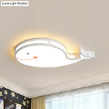 Whale Baby Cartoon Led Flush Mount Ceiling Light For Bedroom’ This Revised Title Maintains The