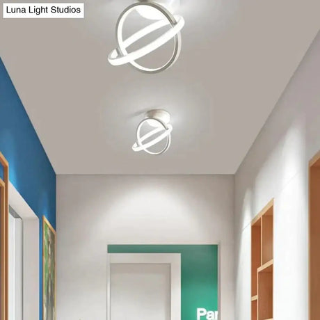 White/Black Color Ceiling Light Modern Led Corridor Lamp For Living Room Round Square Lighting Home