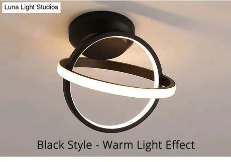 White/Black Color Ceiling Light Modern Led Corridor Lamp For Living Room Round Square Lighting Home
