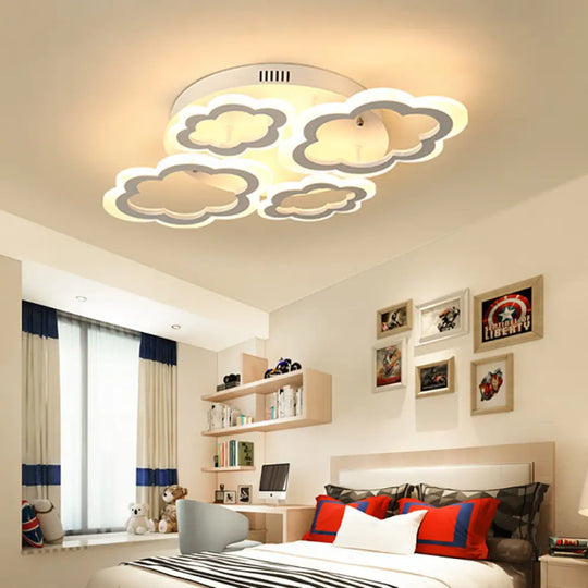 White Cloud Ceiling Light For Kids Nordic Bedroom Décor