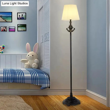 White Floor Lamp With Simple Style And Plug-In Cord For Living Room