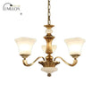 White Glass Pagoda Up Chandelier Traditional 3/6-Head Bedroom Hanging Pendant Light In Brass 3 /