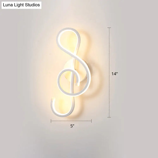White Shaded Led Wall Light For Living Room - Simplicity Meets Acrylic Mount Lighting