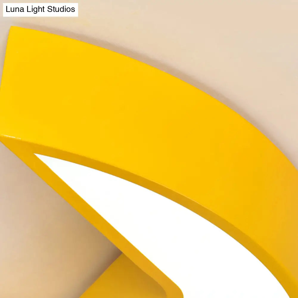 Wrench Shape Ceiling Mount Light: Charming Acrylic Fixture For Kindergarten Bedroom