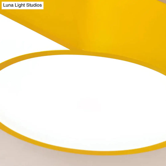 Wrench Shape Ceiling Mount Light: Charming Acrylic Fixture For Kindergarten Bedroom