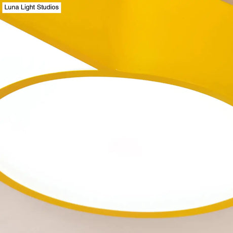 Wrench Shape Ceiling Mount Light: Charming Acrylic Fixture For Kindergarten Bedroom